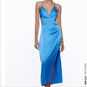 ZARA MIDI CUTOUT DRESS